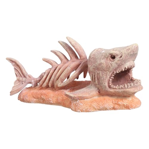 RETUOLWAG Künstliche Fischknochenhöhle Versteck Fischtankdekorationen Für Aquarium Terrarium Garnelen Versteck Fischknochen Ornament Aquariumdekorationen von RETUOLWAG