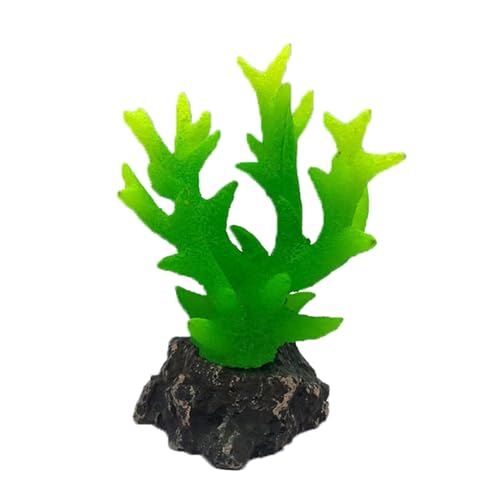 RETUOLWAG Künstliche Korallenfischtankdekoration Lebensdauer Wie Pflanzenharz Figur Aquarium Sukkulenten Pflanzen Landschaft Ornament Aquarium Landschaft von RETUOLWAG