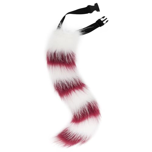 RETUOLWAG Plüsch Wolf Katzen Füchse Therians Schwanz Pelztier Schwänze Cosplay Halloween Weihnachten Party Kostüm Hundespielzeug Leopard von RETUOLWAG