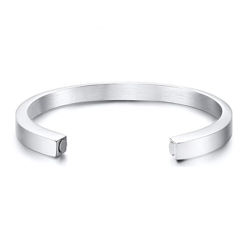 RETUOLWAG Schlichtes Asche-Medaillon, Gedenkschmuck, Einäscherungsbox, Alltagskleidung, Metall-Brecelet, Urne für Asche, Gedenkstätte RETUOLWAG Schlichtes Asche-Medaillon, Gedenkschmuck, Einäscherungsbox, Alltagskleidung, Metall-Brecelet, Urne für Asche, Gedenkstätte von RETUOLWAG