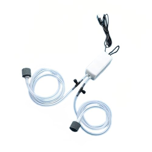 RETUOLWAG Stylish Double Port USB Aquariumluftpumpen Energieeffizient Für Süßwassertanks Mit USB Netzteil Hausgebrauch Aquarium Sauerstoffpumpe RETUOLWAG Stylish Double Port USB Aquariumluftpumpen Energieeffizient Für Süßwassertanks Mit USB Netzteil Hausgebrauch Aquarium Sauerstoffpumpe von RETUOLWAG
