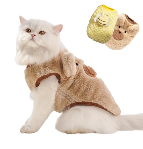 Chihuahua-Hundekleidung, für den Winter, Größe XS, Dackel, warmer Fleece-Pullover für kleine Neugeborene Hunde, Größe M, 2,5 - 3,2 kg, 2 Stück von RETZLA