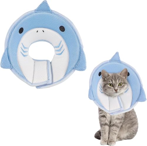 Katzenhalsband, weich, niedlich, verstellbar, um Lecken zu stoppen – bequem, atmungsaktiv, leicht, für Katzen und Kätzchen nach Operationen Katzenhalsband, weich, niedlich, verstellbar, um Lecken zu stoppen – bequem, atmungsaktiv, leicht, für Katzen und Kätzchen nach Operationen von RETZLA