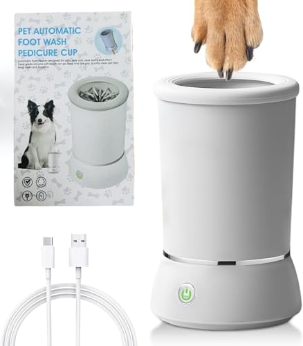 RETZLA Automatischer Hundepfotenreiniger und Massagegerät, Elektrischer Pfotenwascher für Hunde Tragbarer Pfotenreiniger Becher, Hundefußreinigungsmaschine USB Wiederaufladbar, Entwickelt für Kleine RETZLA Automatischer Hundepfotenreiniger und Massagegerät, Elektrischer Pfotenwascher für Hunde Tragbarer Pfotenreiniger Becher, Hundefußreinigungsmaschine USB Wiederaufladbar, Entwickelt für Kleine von RETZLA