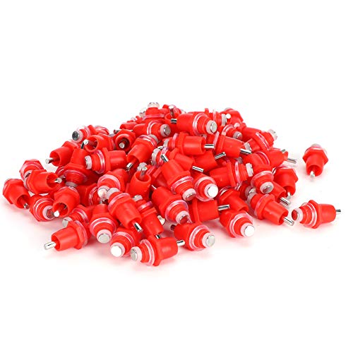 100Pcs Chicken Water Nozzle | 3 - Way Automatic Drinking Bowl | Leak - Proof Waterer Drinker for Poultry/Coop/Farm | Sturdy Plastic & Metal Construction 100Pcs Chicken Water Nozzle | 3 - Way Automatic Drinking Bowl | Leak - Proof Waterer Drinker for Poultry/Coop/Farm | Sturdy Plastic & Metal Construction von REXVTNS