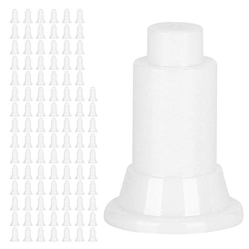 100pcs Aquarium Divider unterstützt Füße | Einstellbare Höhe 1,8 cm pro Fuß | Fischgehäuse -Partition Stabilisator / Wartungsinstrument | PVC der Lebensmittelqualität, 2,8 cm Höhe (100 foot nails) von REXVTNS