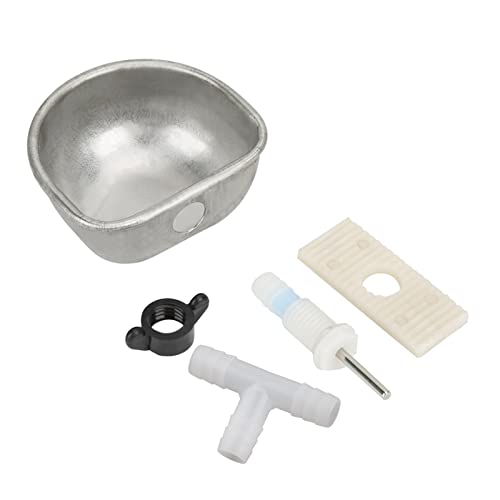 10pcs Edelstahl Kaninchenwasserfuttermittel | Scratch & Chew - Robus Nippeltrinker | Schiene - Typ Design für alle Käfige | Einstellbare Wasserdispersion von REXVTNS