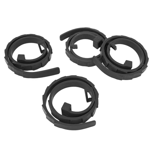 Adjustable Silicone Pet Collar Multi Set | Stretchable & Lightweight Design for Cats/Dogs/Small Pets | Eco - Friendly Soft Material | Long - Lasting & Gentle on Skin (Black) von REXVTNS