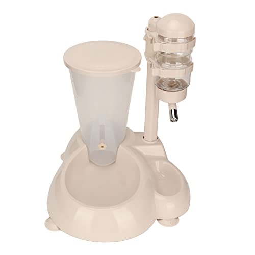 Automatic Pet Water Container with Food Bowl | Liftable & Rotatable Design for Dogs/Cats | 500ML Water Bottle & 800G Food Storage | Secure Base, ABS Material von REXVTNS