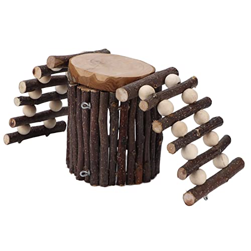 Hamster House & Climbing Ladder Toy Set | Applewood Small Animal Cage Accessories | Exercise & Sleep Combo for Hamsters/Rodents/Birds | Gentle Bite - Proof Design Hamster House & Climbing Ladder Toy Set | Applewood Small Animal Cage Accessories | Exercise & Sleep Combo for Hamsters/Rodents/Birds | Gentle Bite - Proof Design von REXVTNS