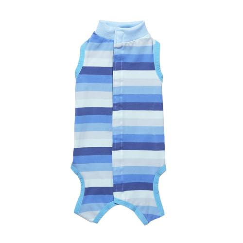 Hundewiederherstellungsbekleidung für Tierpflege | Dehnbare und atmungsaktive postoperative Kleidung | Verstellbares Tierpflegemittel -Outfit für kleine Hunde/Welpen | Weicher (REXVTNSjt3cm3-14) von REXVTNS