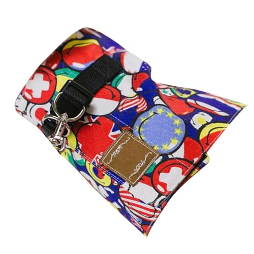 Katzenkabelbaum und Leine Set | Weiche verstellbare Weste für Gehen/Reisen | Bequemes Brustgurt Design | Stabiles Stoffmaterial (L) von REXVTNS