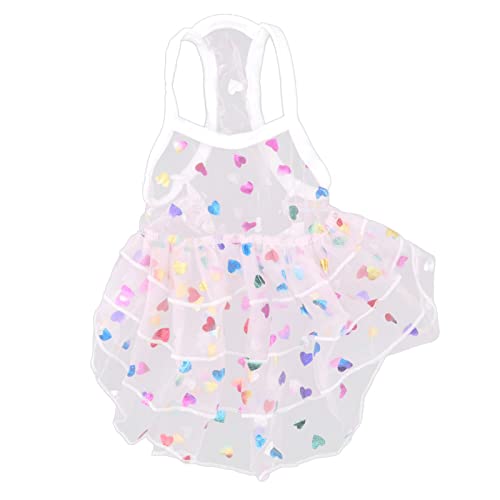 Pet Suspender Dress | Fashionable Lace Skirt for Dogs & Cats | Sun Proof & Breathable Polyester | Ideal for Weddings/Parties/Photo Shoots (L) von REXVTNS