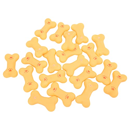 REXVTNS 20pcs Gummihund Quietschendes Knochenspielzeug | Zähnepflege Kauenspielzeug für kleine/mittlere Hunde | Robuster Welpe kaust Knochen mit Squeaker -Sound | Hilft, Möbel zu REXVTNS 20pcs Gummihund Quietschendes Knochenspielzeug | Zähnepflege Kauenspielzeug für kleine/mittlere Hunde | Robuster Welpe kaust Knochen mit Squeaker -Sound | Hilft, Möbel zu von REXVTNS