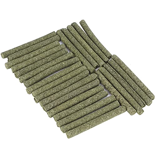 REXVTNS 28Pcs Timothy Grass Sticks for Small Pets | Pure Hamster/Guinea Pig Chew Toys | Teeth Grinding & Digestive Aid for Rabbits/Chinchillas/Hedgehogs (Alfalfa Flavor) von REXVTNS