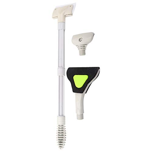 REXVTNS 3 in 1 Aquarien-Wartungs-Tools-Set | Glas bürste/Silikon-Pad-Schaber/Acryl Kratzer | Fisch gehäuse Pflege für Acryl & Glas | ZY - SH1 mit 2 Verlängerung rohren von REXVTNS