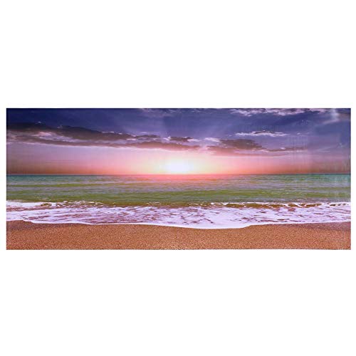 REXVTNS 3D -Effektkleber Strand Sonnenuntergang Poster | Dual - Seitenwasser - Aquariumdekoration | Peel - und - Stick PVC -Hintergrund für Fischtank/Wohnkultur | 3 Optionen (91 * 50cm) von REXVTNS