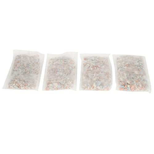 REXVTNS 4pack Aquarium -Filtrationsmedien | 4 Farbbiofiltrationsmedien mit Netzbeutel | Nitrifizing Microorganismus Anreicherung | Wasserweidung & pH -Ausgleich | NEU & Marine UNSE von REXVTNS