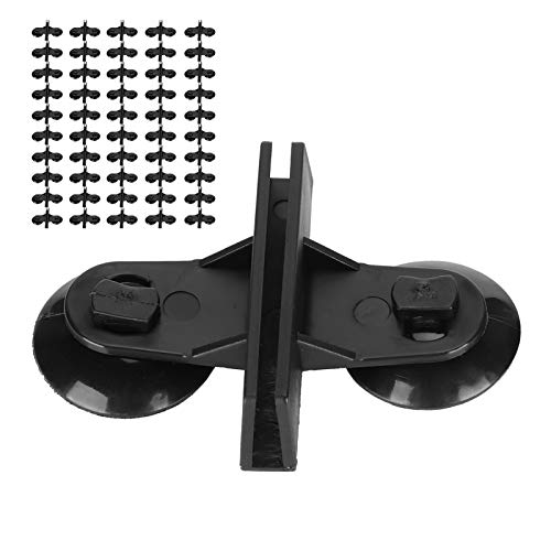 REXVTNS 50Pcs Aquarium Isolation Plate | Fish Tank Divider with Suction Cup | Sturdy Plastic Clips for Breeding/Separation | 0-0.5cm Glass Thickness (50 Suction Cups) von REXVTNS