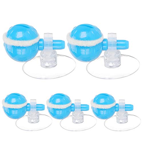 REXVTNS 5Pcs Fish Tank Bubble Stones | Adjustable Oxygen Pump Generator for Fish Containers/Aquariums | Plastic Aeration Accessories with Suction Cups von REXVTNS