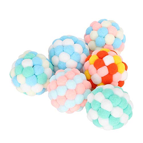 REXVTNS 6pcs Multi -Farb -Katzenspielzeug | Weiche Plüschkugeln mit Sound | Interaktives Katzenteaserspielzeug zum Verfolgen von Instinkten/Langeweile Relief | Sicheres und Robustes REXVTNS 6pcs Multi -Farb -Katzenspielzeug | Weiche Plüschkugeln mit Sound | Interaktives Katzenteaserspielzeug zum Verfolgen von Instinkten/Langeweile Relief | Sicheres und Robustes von REXVTNS