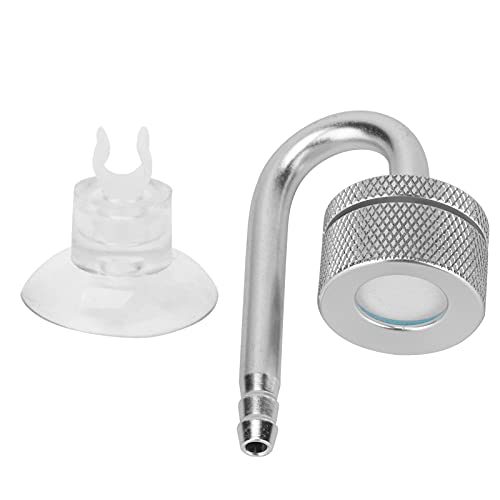 REXVTNS Aquarium CO2 -Atomizer | Aluminiumlegierung CO2 -Raffiner für Fischtank | Fine Nebel Diffusor/Pflanzenwachstum Booster | mit Saugnapfbecher, 26G Leichtgewicht von REXVTNS