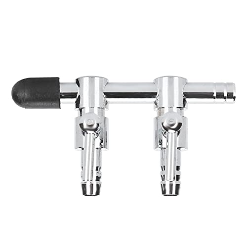 REXVTNS Aquarium Flow Control Valve | Stainless Steel Fish Container Accessories | 2/4 / 5 - Head Oxygen Regulator for Aquariums/Fish Containers | Manual Adjustable 0 - Full Flow (2 Heads) von REXVTNS