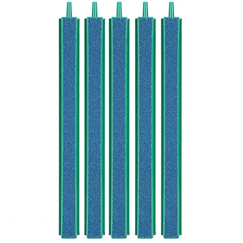 REXVTNS Aquarium Sand Bubble Bar | Oxygen Diffuser for Fish Environments | Decorative Bubble Stone Bar for Freshwater/Saltwater Aquariums | 2 Sizes (4.6in & 8.5in) | 5 - Pack PVC (L) von REXVTNS