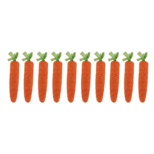 REXVTNS Carrot Cat Toy with Catnip | Hand Woven Paper Rope for Bite Strength | Cat Chewing Toy for Claws Grinding/Teeth Care | 10pcs Set for Kittens to Adult Cats REXVTNS Carrot Cat Toy with Catnip | Hand Woven Paper Rope for Bite Strength | Cat Chewing Toy for Claws Grinding/Teeth Care | 10pcs Set for Kittens to Adult Cats von REXVTNS