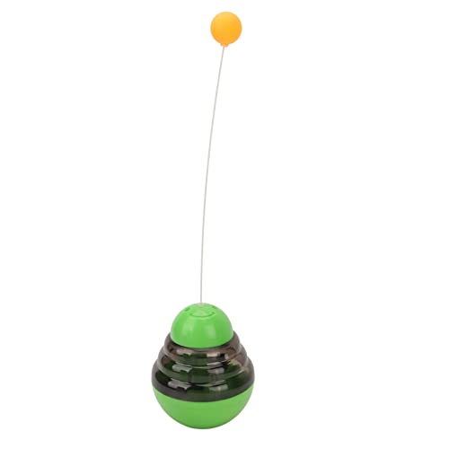 REXVTNS Cat Treat Ball | Adjustable Slow Feeding Puzzle Toy for Cats & Dogs | Interactive Chewing Food Ball with Teasing Rod | Sturdy ABS Material (Green) von REXVTNS
