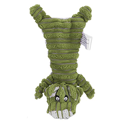 REXVTNS Dog Squeaky Toy | Corduroy Puppy Biting Training & Teeth Care Toy for Small/Medium Dogs | Interactive Plaything with Loud Sound (Green) von REXVTNS