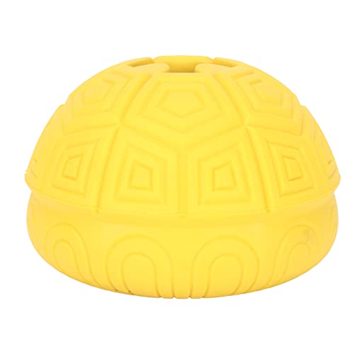 REXVTNS Dog Treat Ball | Slow Feeding & Teeth Care Toy for Dogs | Interactive Rubber Food Container for Puppies/Small/Medium Dogs | Tortoise Shell Design with Food Leakage Holes (Large) von REXVTNS