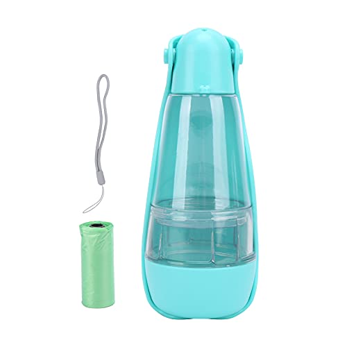 REXVTNS Dog Water Bottle Portable Travel Cup | 3 - in - 1 Drinking Bowl/Poop Shovel/Storage Bag | Leakproof Design for Small & Large Dogs | Food - Grade ABS + PET Material (Light Green) von REXVTNS