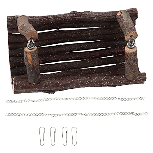 REXVTNS Echter Applewood Pet Swing Tunnel | Kauen Spielzeug- und Kletterbrücke für Hamster/kleine Haustiere | Hangebett mit 4 Haken | Zähneschleifhilfe REXVTNS Echter Applewood Pet Swing Tunnel | Kauen Spielzeug- und Kletterbrücke für Hamster/kleine Haustiere | Hangebett mit 4 Haken | Zähneschleifhilfe von REXVTNS