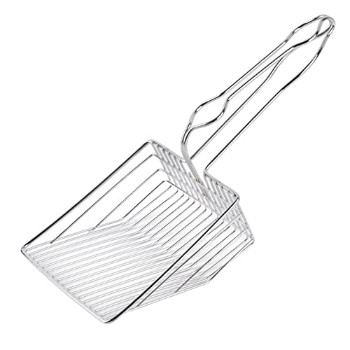 REXVTNS Edelstahlkatze Katzentruss Scoop | Robus Kitty Litter Scooper für kleine Haustierkästen | Comfort Grip Griff/Leck - Proof Design | 13 Zoll Metallschaufel mit hängenden Löchern REXVTNS Edelstahlkatze Katzentruss Scoop | Robus Kitty Litter Scooper für kleine Haustierkästen | Comfort Grip Griff/Leck - Proof Design | 13 Zoll Metallschaufel mit hängenden Löchern von REXVTNS