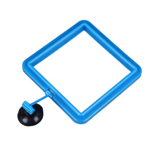REXVTNS Fish Feeding Ring with Suction Cup | Prevents Water Turbulence & Food Waste | Floating Fish Food Feeder for Containers/Bowls/Ponds | Easy to Install & Adjustable (Square) von REXVTNS