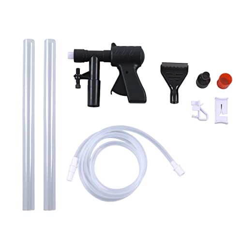 REXVTNS Fish Tank Cleaner | Semi - Automatic Water Changer & Sand Washer | Pneumatic Siphon Vacuum for Aquarium Gravel/Fish Turf | 7ft Hose with 3D Mesh Basket von REXVTNS