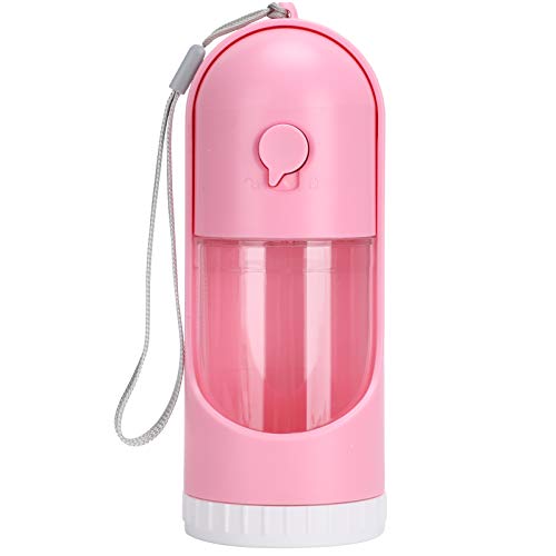 REXVTNS Foldable Pet Water Bottle | Portable Travel Cup for Dogs & Cats | One - Click Lock & Container | 7.1in Extendable Design with Mesh | Reusable & Compact (Retractable Water Cup Powder) von REXVTNS