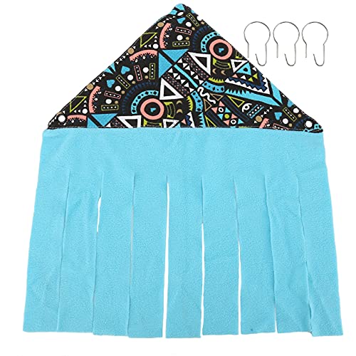 REXVTNS Hamster Corner Tent | Canvas & Flannel Hideout for Small Pets | Guinea Pigs/Ferrets/Chinchillas | 3 Metal Rings for Secure Installation | 11.5in Right - Angle Side (Geometric Diagram) von REXVTNS