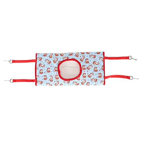 REXVTNS Hamster Tunnel Hammock | Soft & Warm Hanging Bed with 3 Openings/Hooks | for Golden Bear/Guinea Pig/Small Pets | Fine Polyester & Flannel (Little Tiger) von REXVTNS