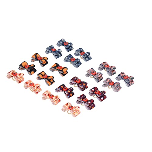 REXVTNS Hundehaarbögen für saisonale Feierlichkeiten | Süßes und stilvolles Haustierzubehör | Robuste Polyesterbögen für Feiertagsparty/Geburtstag/Weihnachten | 20pcs mit Gummiband von REXVTNS