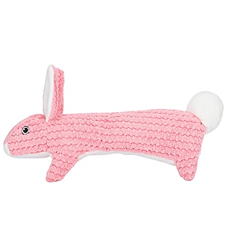 REXVTNS Hundekauenspielzeug | Bunny & Pig Squeaky Plush mit Crinkle Sound | Molar Training für Welpen/kleine Hunde | Starker Cord -Stoff von REXVTNS