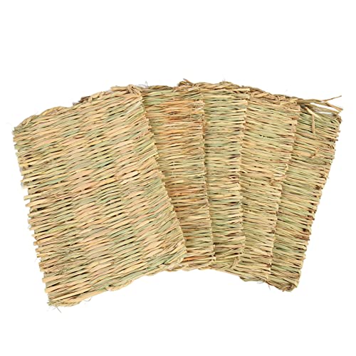 REXVTNS Kaninchengrasmatte 5pcs | Handgewebte Strohbettwäsche für Meerschweinchen/Kaninchen/Hamster | Safe Chew Toy & Scent Control | 16,5x11.0in kleines Tier Ruhestand REXVTNS Kaninchengrasmatte 5pcs | Handgewebte Strohbettwäsche für Meerschweinchen/Kaninchen/Hamster | Safe Chew Toy & Scent Control | 16,5x11.0in kleines Tier Ruhestand von REXVTNS
