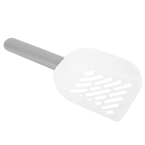 REXVTNS Katzenstreu Schaufel | Robuster Plastikschaufel für Katzentoilette/Haustier -Toilette | Leichtes Sandkot -Management -Tool mit ergonomischem Griff und Speicherhaken (Grey) von REXVTNS
