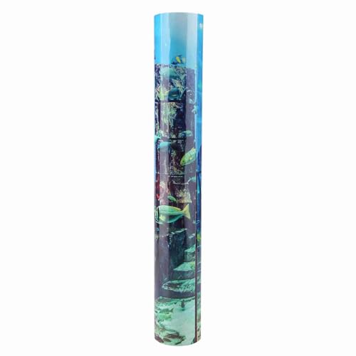 REXVTNS PVC Aquarium Hintergrundaufkleber | Unterwasserkorallen -Szene Wanddekoration für Fischgehäuse/Terrarium | Safe & Water - | 5 Größen, leicht zu bewerben und abzuheben (91 * 50cm) von REXVTNS