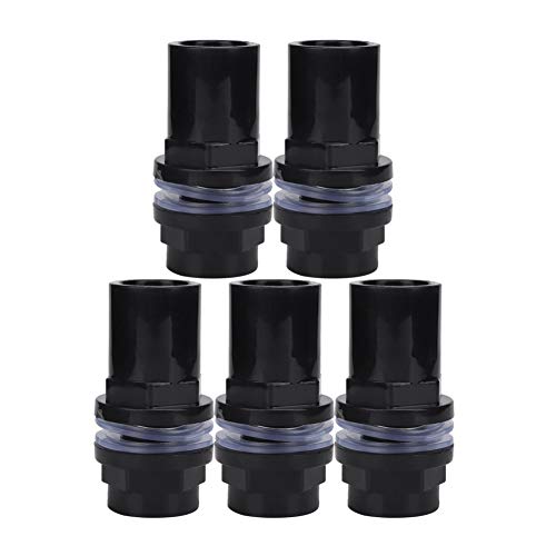 REXVTNS PVC Aquarium Water Pipe Connectors 5Pcs / Set | Geometric Ends for Leak - Proof Closure | Fish Tank Tube Fittings 20mm / 25mm / 32mm / 40mm / 50mm | with Transparent Rubber Mat (25mm) von REXVTNS