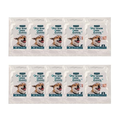 REXVTNS Pet SPA Care Gloves 10Pcs | Scent & Mark Control for Dogs/Cats/Rabbits | Grooming Massage Glove with Botanical Ingredients | Alcohol & Scent Neutral REXVTNS Pet SPA Care Gloves 10Pcs | Scent & Mark Control for Dogs/Cats/Rabbits | Grooming Massage Glove with Botanical Ingredients | Alcohol & Scent Neutral von REXVTNS