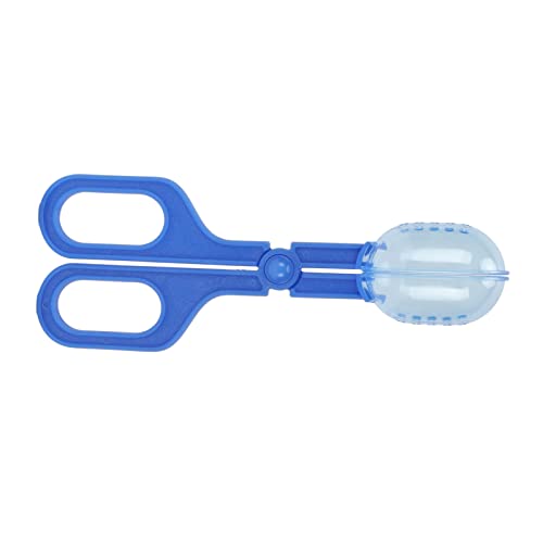REXVTNS Reptile Feeding Clamp | Transparent Vented Scoop for Tortoise/Lizard/Amphibian | Scissor Handle Design | ABS Material Safe for Pets (Blue) von REXVTNS