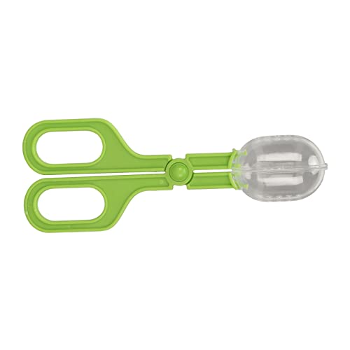 REXVTNS Reptile Feeding Clamp | Transparent Vented Scoop for Tortoise/Lizard/Amphibian | Scissor Handle Design | ABS Material Safe for Pets (Green) von REXVTNS