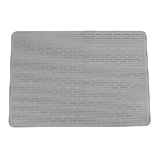 REXVTNS Silicone Cat Litter Mat | Secure - Slip Large Pet Mat for Litter Box/Feeding Area | Versatile Indoor Home Mat for Cats/Dogs | Easy Maintain & Long - Lasting (Grey) von REXVTNS